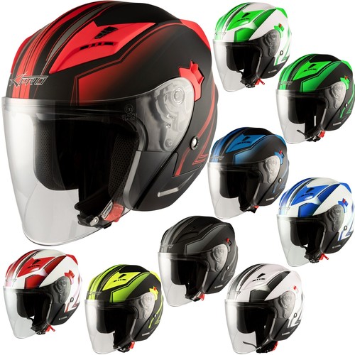 Moto casco jet - jet, doppia