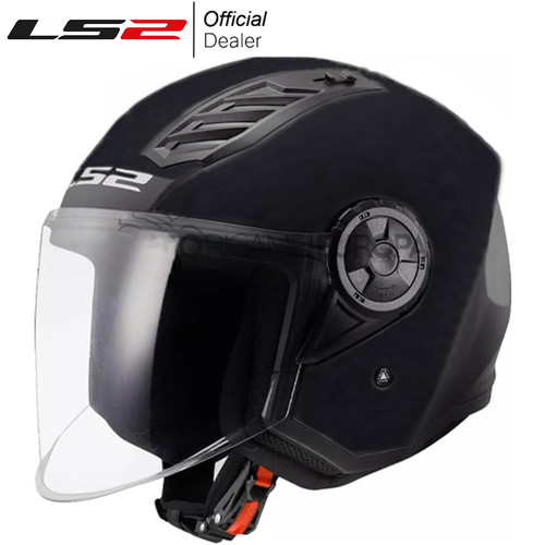 Casco jet ls2 airflow nero - jet,